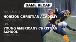 Recap: Horizon Christian Academy  vs. Young Americans Christian School 2016