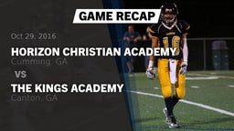 Recap: Horizon Christian Academy  vs. The Kings Academy 2016