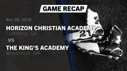 Recap: Horizon Christian Academy  vs. The King's Academy 2016