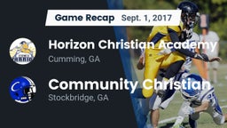 Recap: Horizon Christian Academy  vs. Community Christian  2017