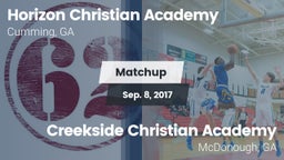 Matchup: Horizon Christian Ac vs. Creekside Christian Academy 2017