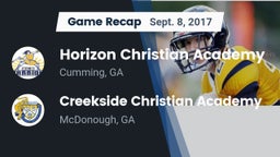 Recap: Horizon Christian Academy  vs. Creekside Christian Academy 2017