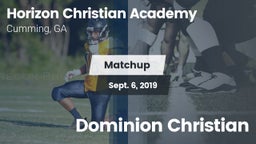 Matchup: Horizon Christian Ac vs. Dominion Christian 2019