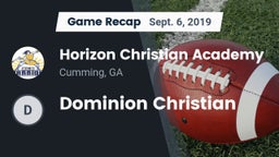 Recap: Horizon Christian Academy  vs. Dominion Christian 2019
