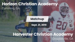 Matchup: Horizon Christian Ac vs. Harvester Christian Academy  2019