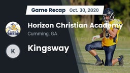 Recap: Horizon Christian Academy  vs. Kingsway 2020