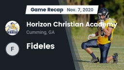 Recap: Horizon Christian Academy  vs. Fideles 2020
