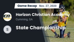 Recap: Horizon Christian Academy  vs. State Championship 2020