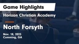 Horizon Christian Academy  vs North Forsyth  Game Highlights - Nov. 18, 2023