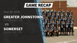 Recap: Greater Johnstown  vs. Somerset  2016