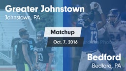 Matchup: Greater Johnstown vs. Bedford  2016