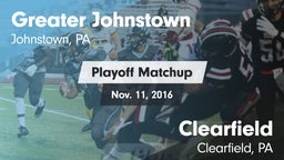 Matchup: Greater Johnstown vs. Clearfield  2016