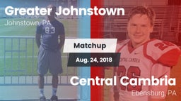 Matchup: Greater Johnstown vs. Central Cambria  2018