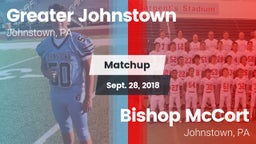 Matchup: Greater Johnstown vs. Bishop McCort  2018