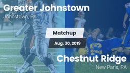 Matchup: Greater Johnstown vs. Chestnut Ridge  2019