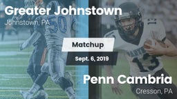 Matchup: Greater Johnstown vs. Penn Cambria  2019