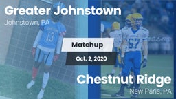 Matchup: Greater Johnstown vs. Chestnut Ridge  2020