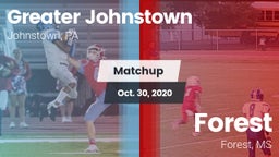 Matchup: Greater Johnstown vs. Forest  2020
