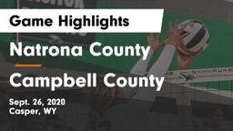 Natrona County  vs Campbell County  Game Highlights - Sept. 26, 2020