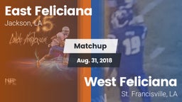 Matchup: East Feliciana High vs. West Feliciana  2018
