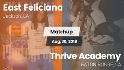 Matchup: East Feliciana High vs. Thrive Academy 2019