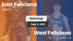 Matchup: East Feliciana High vs. West Feliciana  2019
