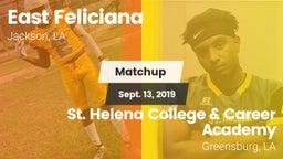 Matchup: East Feliciana High vs. St. Helena College & Career Academy 2019