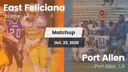 Matchup: East Feliciana High vs. Port Allen  2020