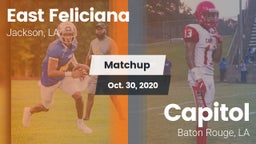 Matchup: East Feliciana High vs. Capitol  2020