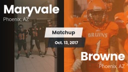 Matchup: Maryvale vs. Browne  2017