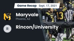 Recap: Maryvale  vs. Rincon/University 2021