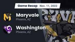 Recap: Maryvale  vs. Washington  2022