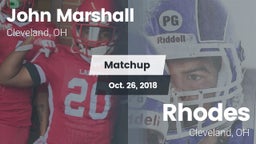 Matchup: John Marshall High vs. Rhodes  2018