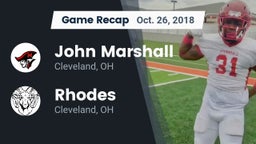 Recap: John Marshall  vs. Rhodes  2018