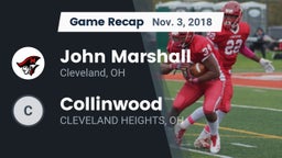 Recap: John Marshall  vs. Collinwood  2018