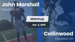 Matchup: John Marshall High vs. Collinwood  2019