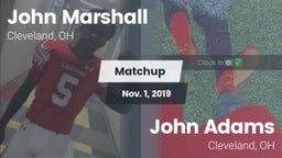 Matchup: John Marshall High vs. John Adams  2019