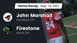 Recap: John Marshall  vs. Firestone  2021
