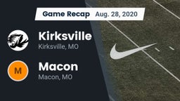 Recap: Kirksville  vs. Macon  2020