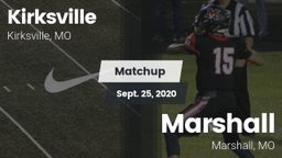 Matchup: Kirksville vs. Marshall  2020