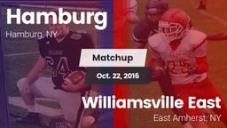 Matchup: Hamburg vs. Williamsville East  2016