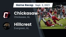 Recap: Chickasaw  vs. Hillcrest  2021