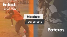 Matchup: Entiat vs. Pateros 2016