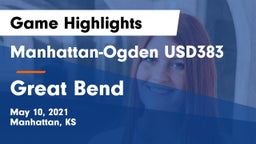 Manhattan-Ogden USD383 vs Great Bend  Game Highlights - May 10, 2021