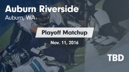 Matchup: Auburn Riverside vs. TBD 2016