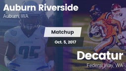 Matchup: Auburn Riverside vs. Decatur  2017
