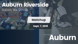 Matchup: Auburn Riverside vs. Auburn  2018