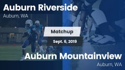 Matchup: Auburn Riverside vs. Auburn Mountainview  2019