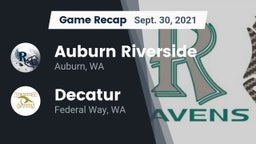 Recap: 	Auburn Riverside  vs. Decatur  2021