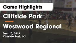 Cliffside Park  vs Westwood Regional  Game Highlights - Jan. 10, 2019